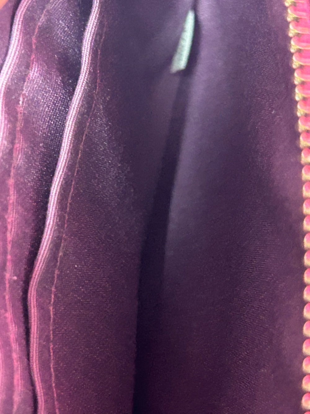 Coach Plum Textured Leather Wristlet Approx. 6 x 4 - Picture 7 of 12